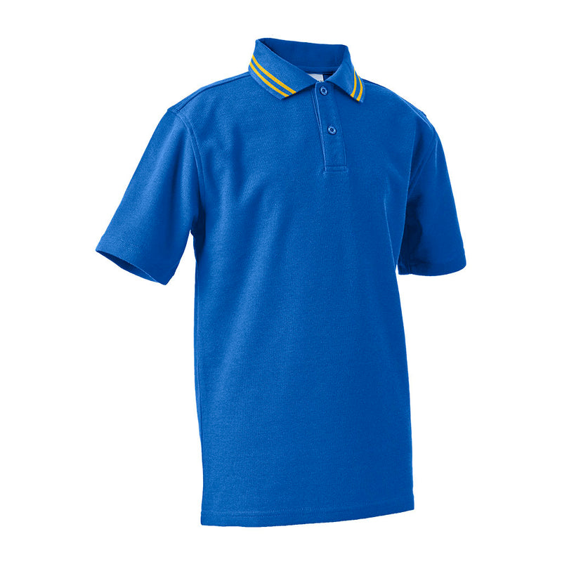 Short Sleeve Polo Shirt with Striped Collar CHILD - JERVIS